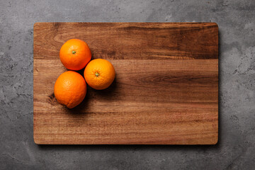 oranges on wood