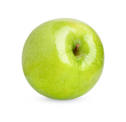 Green apple with isolated on transparent background (.PNG)