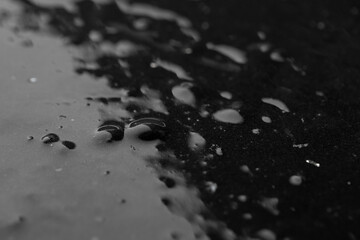 Black liquid background texture