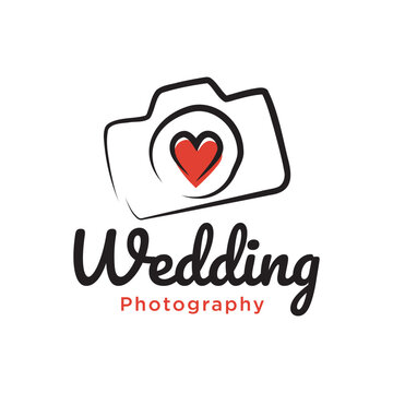 wedding photography logo template 