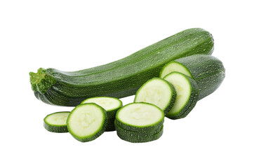  zucchini isolated on transparent png