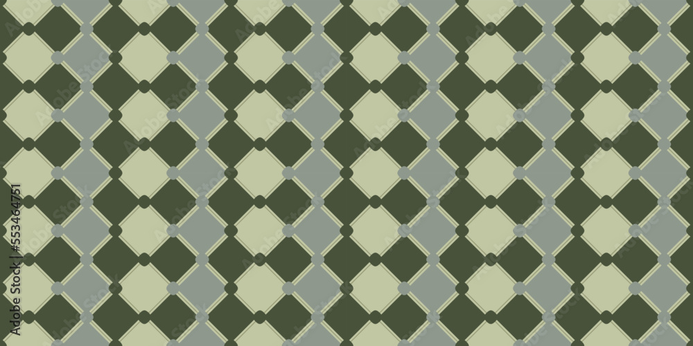 Poster pea rhombuses with diagonal tiles. vector decor and print, stylish design of seamless surfaces.