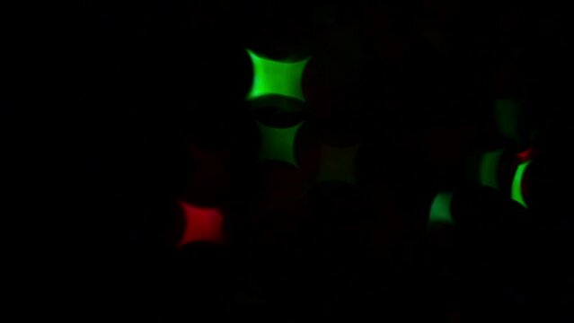 Christmas Twinkling Quadrangular Stars. Festive moving background. Can be used as a transition, overlay or backdrop for your video creations.