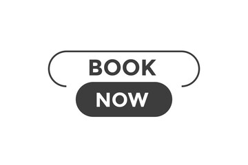 Book now button web banner template Vector Illustration