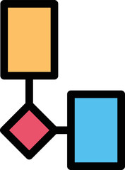 Flow Chart Vector Icon
