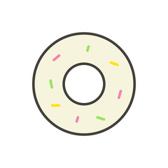 Doughnut icon vector design templates