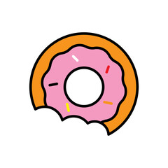 Doughnut icon vector design templates