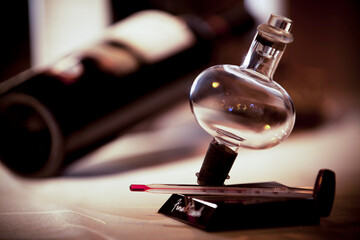 Arrangement for the presentation of the menu at the restaurant. Restaurant interior.