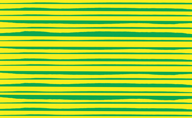 The green lines are arranged horizontally on a yellow background.