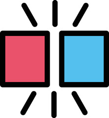 Dual Screen Vector Icon
