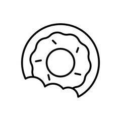 Doughnut icon vector design templates