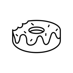 Doughnut icon vector design templates