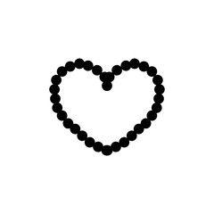 Heart icon. Simple style gift shop big sale poster background symbol. Heart brand logo design element. Heart t-shirt printing. Vector for sticker.