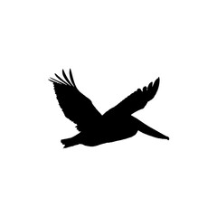 Pelican icon. Simple style tropical travel big sale poster background symbol. Pelican brand logo design element. Pelican t-shirt printing. vector for sticker.