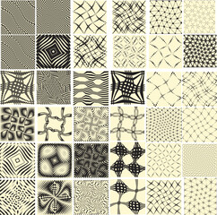 Fototapeta premium Seamless pattern with lines.Unusual poster Design .Black Vector stripes .Geometric shape. Endless texture 