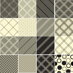 Seamless pattern with lines.Unusual poster Design .Black Vector stripes .Geometric shape. Endless texture
