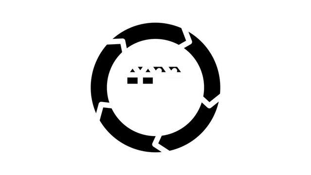 value business ethics glyph icon animation