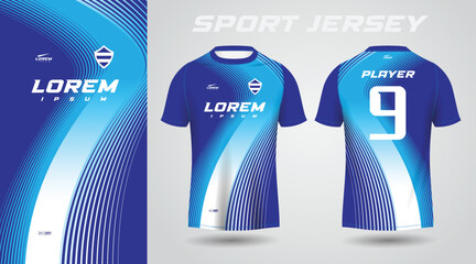 blue shirt sport jersey design © TaufikStuff