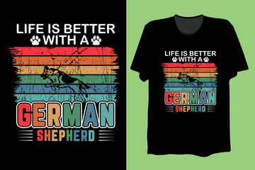 German Shepherd T-Shirt Design