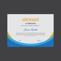 Professional corporate certificate template Design	