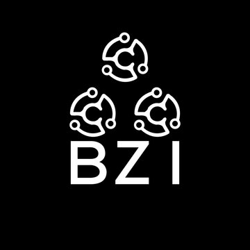 BZI letter logo. BZI best black background vector image. BZI Monogram logo design for entrepreneur and business.
