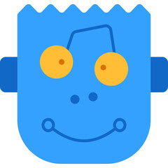 robot face flat head