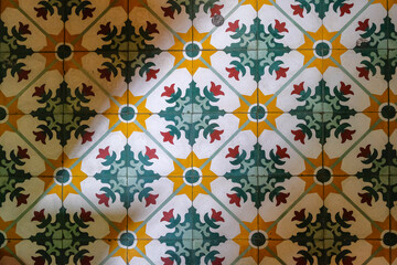 George Town, Malaysia - November 2022: Details of the interior of the Pinang Peranakan Mansion in George Town on November 17, 2022 in Penang, Malaysia..