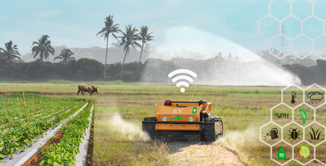 Small autonomous , self-driving farm tractors could help solve farming labour shortages.