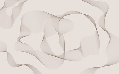 Abstract vector design with curved lines - lines that form waves - wallpaper, poster, desktop background.