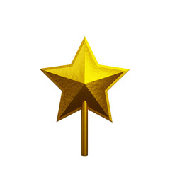 3d render christmas toy ornaments icon star