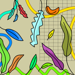 Aesthetic Background Leaf Decoration Ornament 