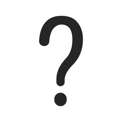 Question mark icon isolated.