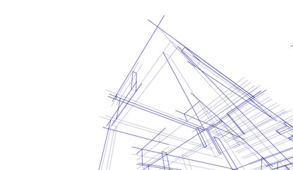 abstract sketch of a building