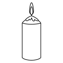 Candle icon vector. lighting illustration sign. Suppository symbol or logo.