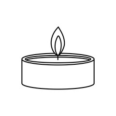 Candle icon vector. lighting illustration sign. Suppository symbol or logo.
