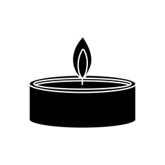 Candle icon vector. lighting illustration sign. Suppository symbol or logo.