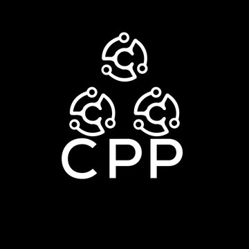 CPP letter logo. CPP best black background vector image. CPP Monogram logo design for entrepreneur and business.
