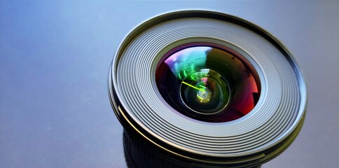 close up of a lens