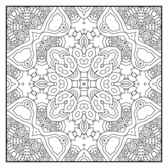 
Mandala coloring page for adults. Mandala background. Mandala pattern coloring page. Hand drawn mandala pattern background. Vector black and white coloring page for coloring book.