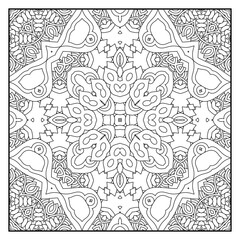 
Mandala coloring page for adults. Mandala background. Mandala pattern coloring page. Hand drawn mandala pattern background. Vector black and white coloring page for coloring book.