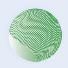 Abstract vector circle frame halftone dots logo emblem design element for medical, treatment, cosmetic. Round border Icon using halftone circle dots raster texture.