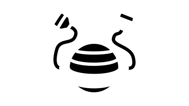 ball for training glyph icon animation
