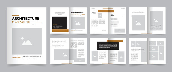 Architecture Magazine design template