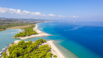Fototapeta premium Aerial view at the beach.