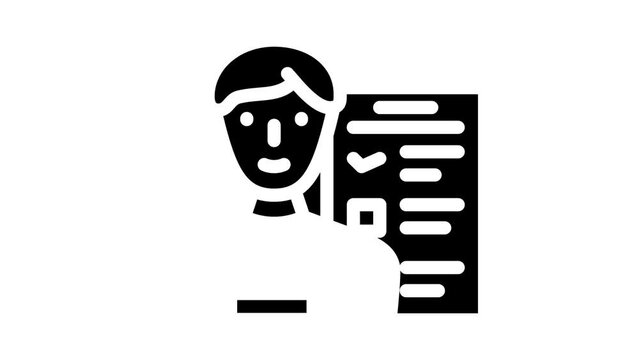 hql highly qualified lead glyph icon animation