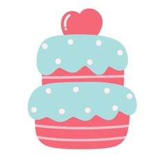Valentine cake Icon.
