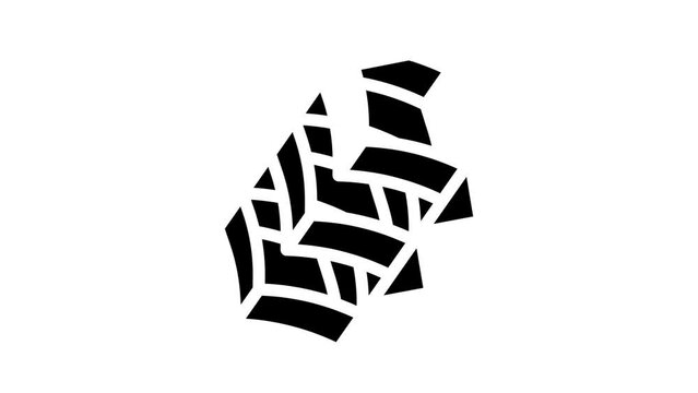 tall box kite glyph icon animation