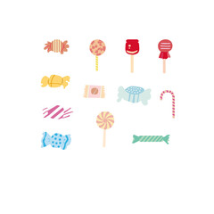 飴ちゃんのイラスト素材のセットです
illustrator10にて保存しております