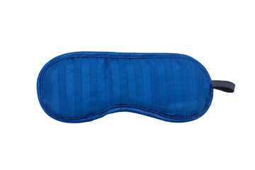 Sleep mask and lavender products for healthy sleep on textile background. Healthy night sleep concept