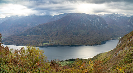 Naklejka na ściany i meble Bohinj lake, Slovenia